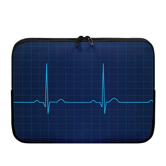 Heartbeat Electrocardiogram Print Laptop Sleeve