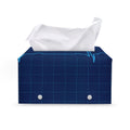 Heartbeat Electrocardiogram Print Leather Tissue Box Cover