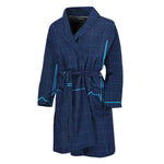 Heartbeat Electrocardiogram Print Men's Bathrobe