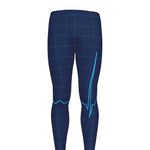 Heartbeat Electrocardiogram Print Men's leggings