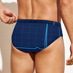 Heartbeat Electrocardiogram Print Men's Swim Briefs