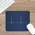 Heartbeat Electrocardiogram Print Mouse Pad