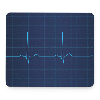 Heartbeat Electrocardiogram Print Mouse Pad