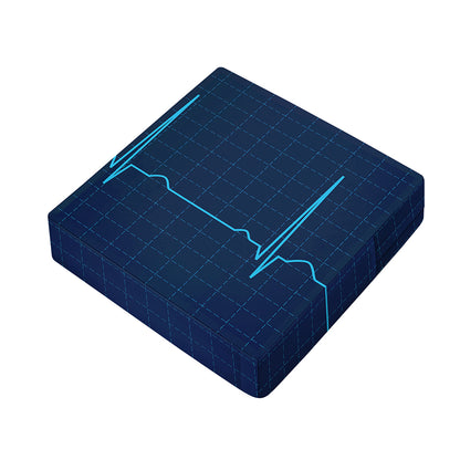 Heartbeat Electrocardiogram Print Outdoor Seat Cushion Cover