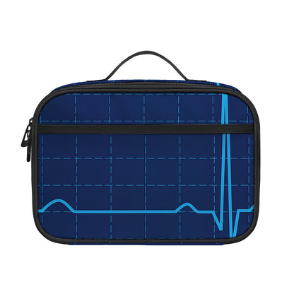 Heartbeat Electrocardiogram Print Portable Lunch Bag
