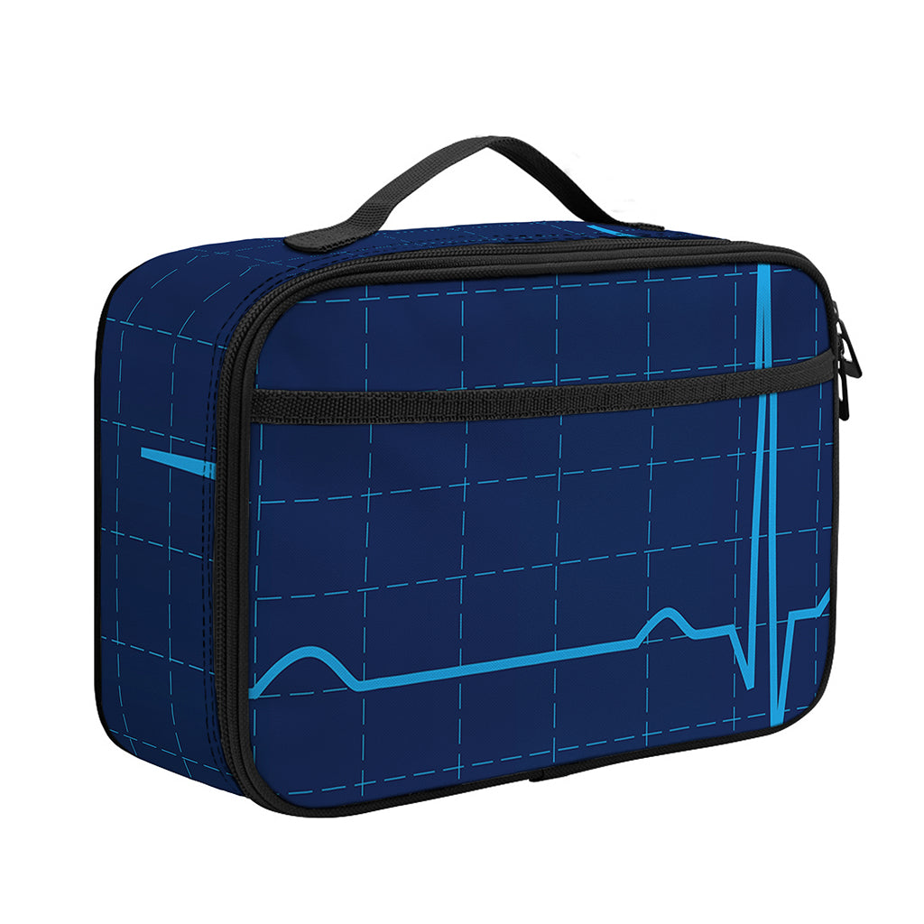 Heartbeat Electrocardiogram Print Portable Lunch Bag