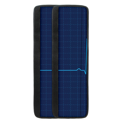 Heartbeat Electrocardiogram Print Refrigerator Handle Covers
