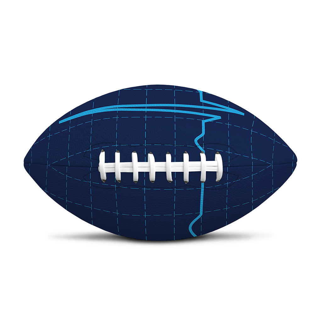 Heartbeat Electrocardiogram Print Rugby Ball