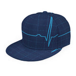 Heartbeat Electrocardiogram Print Snapback Cap