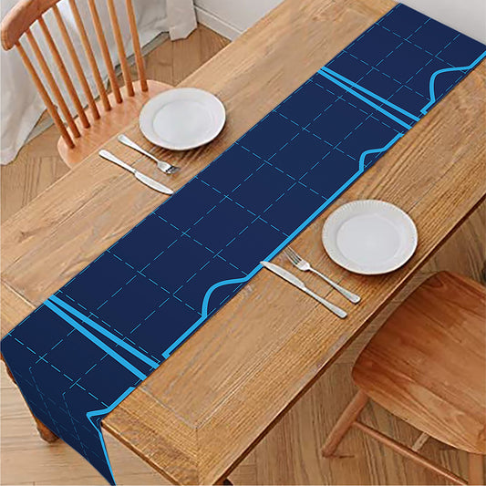 Heartbeat Electrocardiogram Print Table Runner
