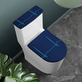 Heartbeat Electrocardiogram Print Toilet Lid And Tank Cover Set