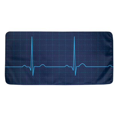 Heartbeat Electrocardiogram Print Towel