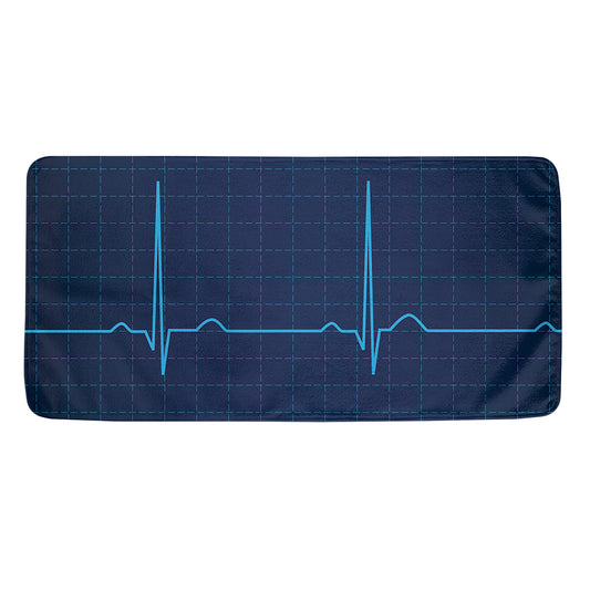 Heartbeat Electrocardiogram Print Towel