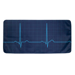 Heartbeat Electrocardiogram Print Towel