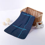 Heartbeat Electrocardiogram Print Towel