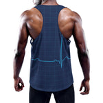 Heartbeat Electrocardiogram Print Training Tank Top
