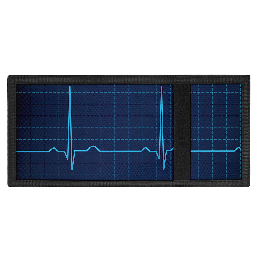 Heartbeat Electrocardiogram Print Trifold Wallet