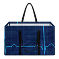 Heartbeat Electrocardiogram Print Utility Tote Bag
