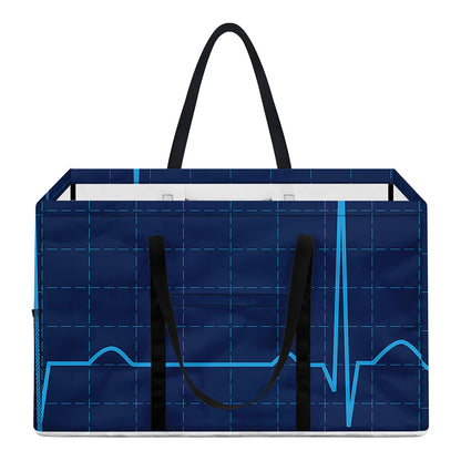 Heartbeat Electrocardiogram Print Utility Tote Bag