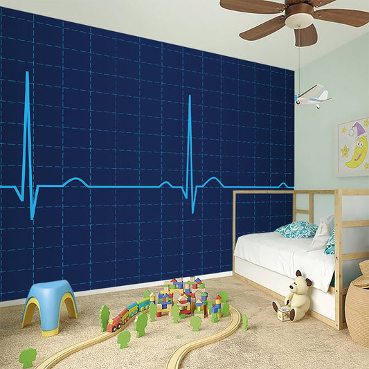 Heartbeat Electrocardiogram Print Wall Sticker