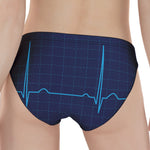 Heartbeat Electrocardiogram Print Women's Panties