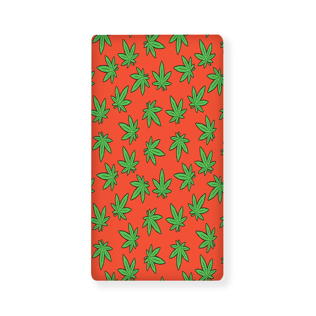 Hemp Leaf Pattern Print Baby Crib Sheet