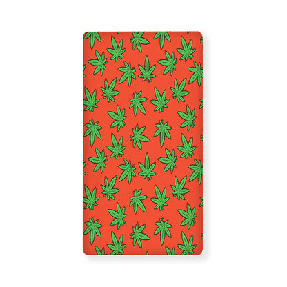 Hemp Leaf Pattern Print Baby Crib Sheet