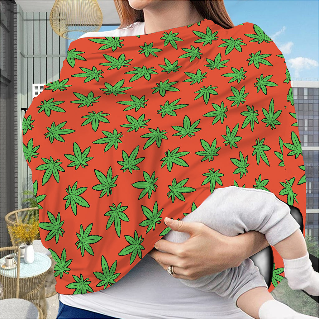 Hemp Leaf Pattern Print Baby Seat Cover