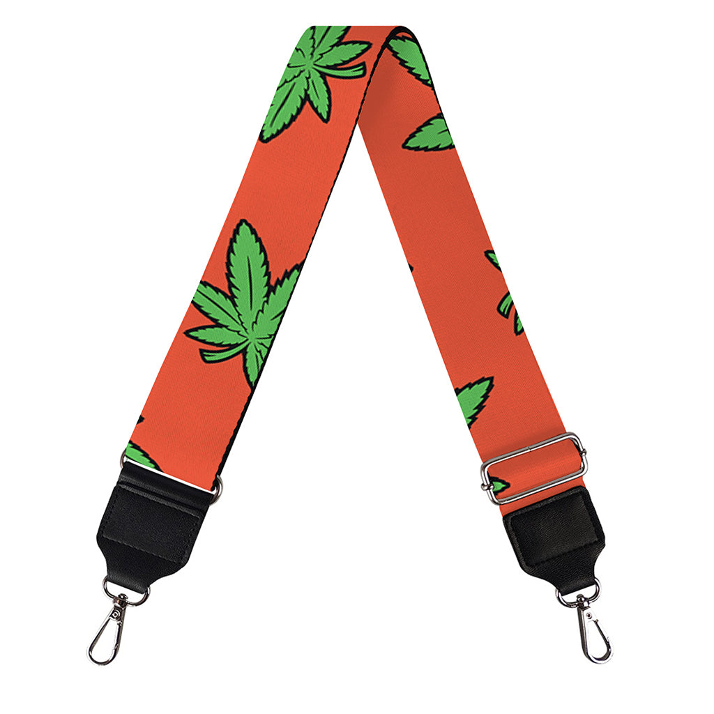 Hemp Leaf Pattern Print Bag Strap