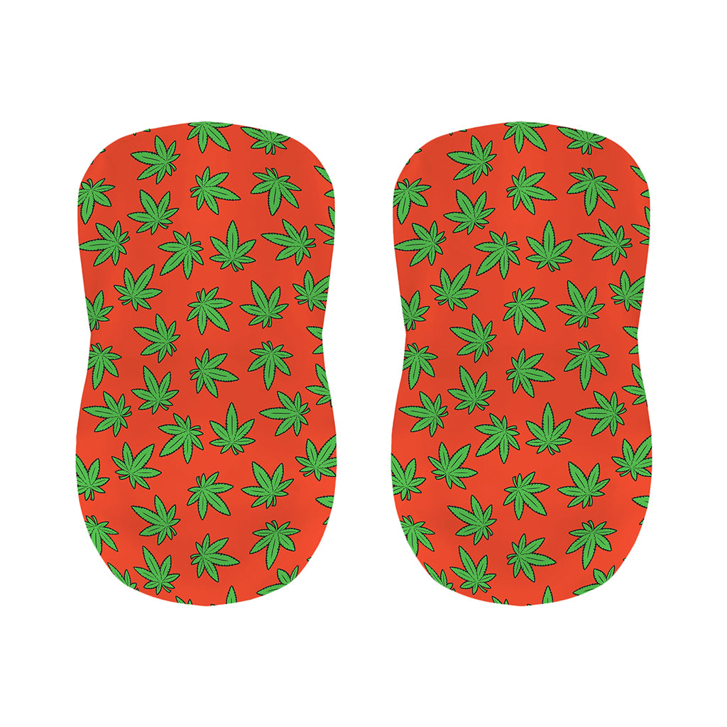 Hemp Leaf Pattern Print Bar Stool Covers