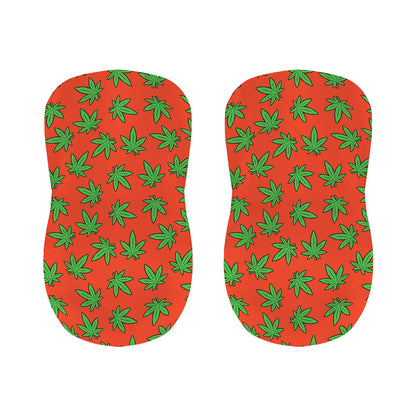 Hemp Leaf Pattern Print Bar Stool Covers