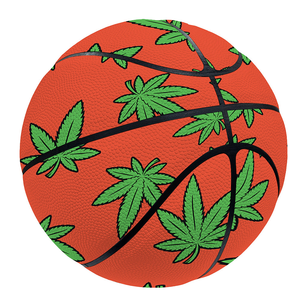 Hemp Leaf Pattern Print Basketball
