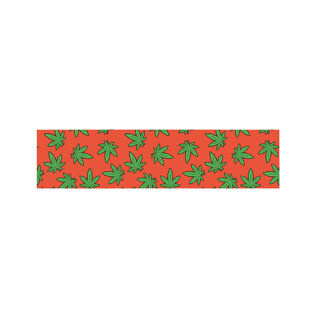 Hemp Leaf Pattern Print Bed Runner