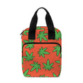 Hemp Leaf Pattern Print Bible Tote Bag