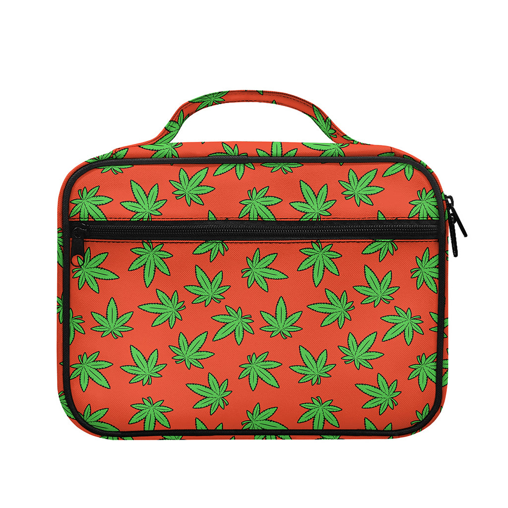 Hemp Leaf Pattern Print Briefcase Bible Bag