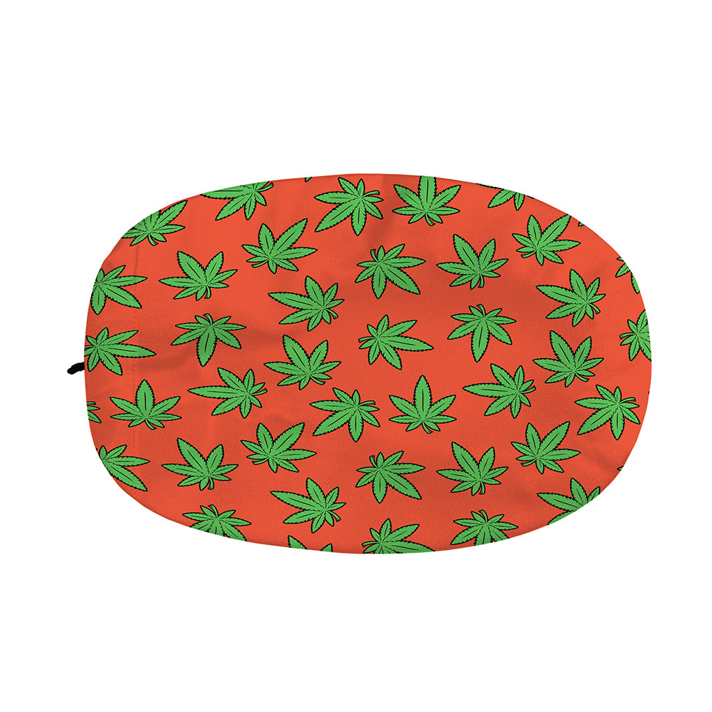 Hemp Leaf Pattern Print Car Side Mirror Covers