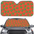 Hemp Leaf Pattern Print Car Windshield Sun Shade