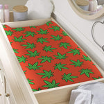 Hemp Leaf Pattern Print Changing Pad Cover