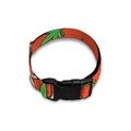Hemp Leaf Pattern Print Dog Collar