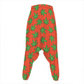 Hemp Leaf Pattern Print Hammer Pants