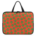 Hemp Leaf Pattern Print Laptop Sleeve With Handle