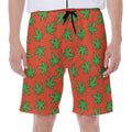 Hemp Leaf Pattern Print Men's Beach Shorts