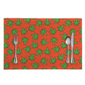 Hemp Leaf Pattern Print Placemat