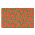 Hemp Leaf Pattern Print Polyester Doormat