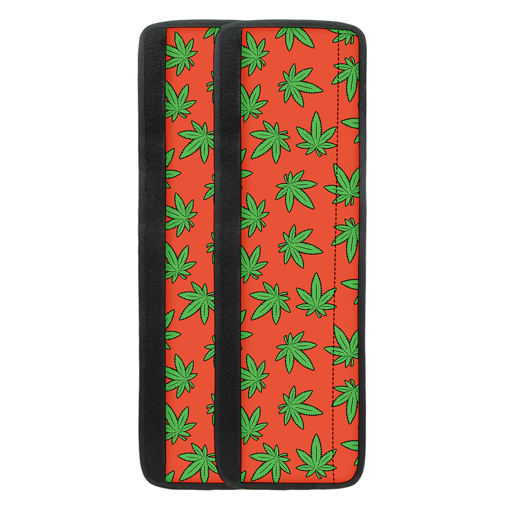 Hemp Leaf Pattern Print Refrigerator Handle Covers