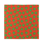 Hemp Leaf Pattern Print Silk Bandana