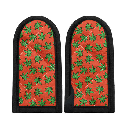 Hemp Leaf Pattern Print Skillet Handle Cover