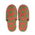Hemp Leaf Pattern Print Slippers