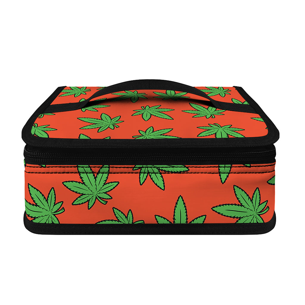 Hemp Leaf Pattern Print Small Lunch Bag