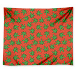 Hemp Leaf Pattern Print Tapestry